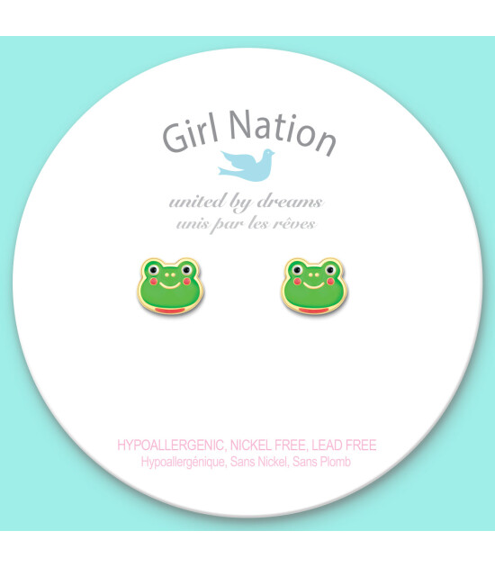 Girl Nation Cutie Küpe // Fancy Frog