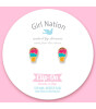 Girl Nation Clip On Klipsli K&uuml;pe //&nbsp;Triple Scoop