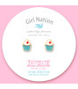 Girl Nation Clip On Klipsli K&uuml;pe //&nbsp;Classic Cupcake