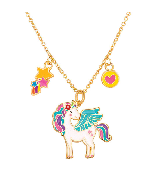 Girl Nation Charming Whimsy Kolye // Unicorn Glitter