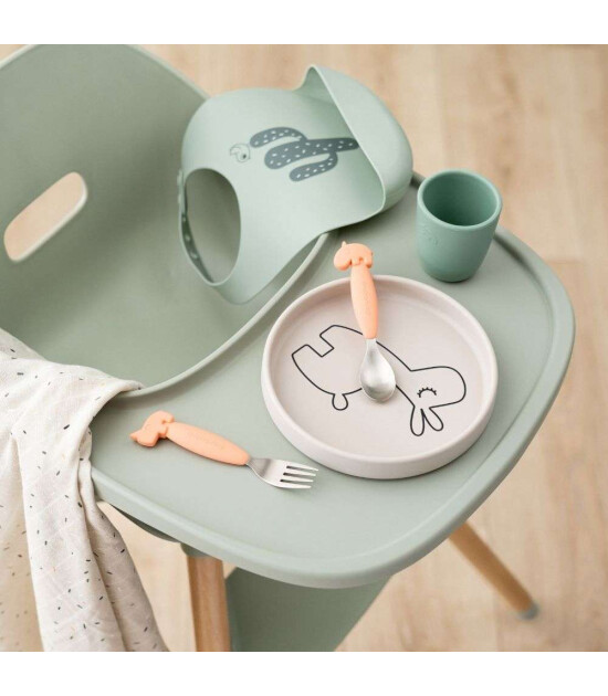 Done by Deer Silikon Mama &Ouml;nl&uuml;ğ&uuml; Set (2 Adet) // Lalee - Bej & Yeşil