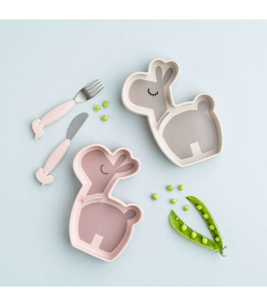 Done by Deer Paslanmaz &Ccedil;elik &Ccedil;atal Kaşık Bı&ccedil;ak Seti // Deer Friends - Pembe