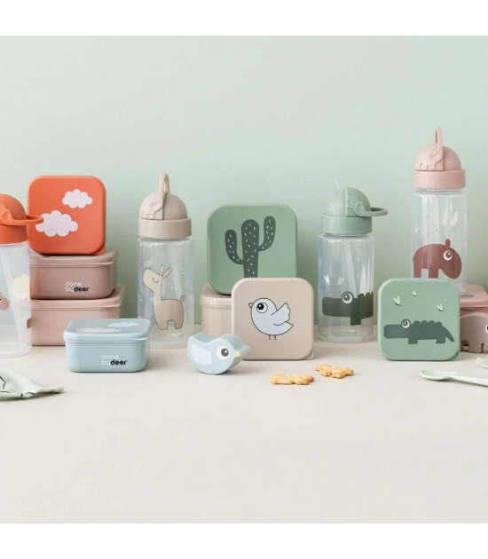 Done by Deer Atıştırma Kabı Set (3 Adet) // Happy Clouds - Yeşil