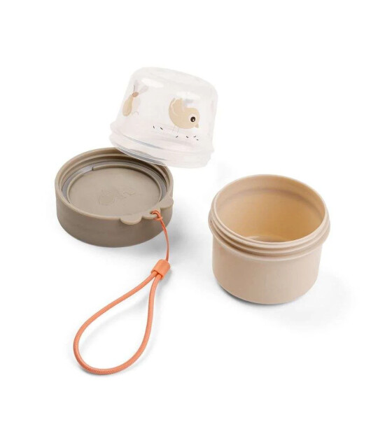 Done by Deer Taşınabilir &Ccedil;ift Hazneli Atıştırmalık Kaps&uuml;l&uuml; // Birdee - Bej