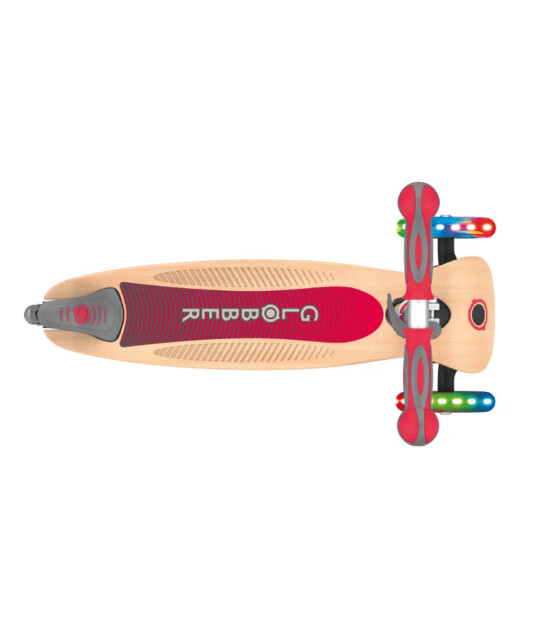 Globber Primo Wood Katlanabilir Scooter - Kırmızı