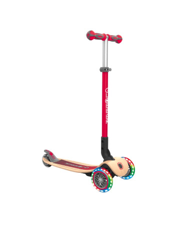 Globber Primo Wood Katlanabilir Scooter - Kırmızı
