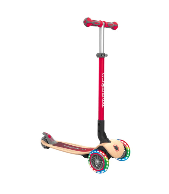 Globber Primo Wood Katlanabilir Scooter - Kırmızı