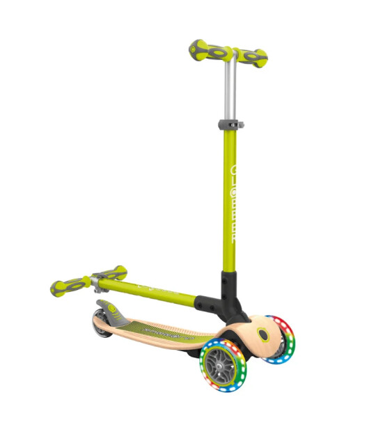 Globber Primo Wood Katlanabilir Scooter - Yeşil