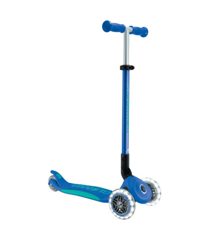 Globber Elite Deluxe Işıklı Scooter // Lacivert