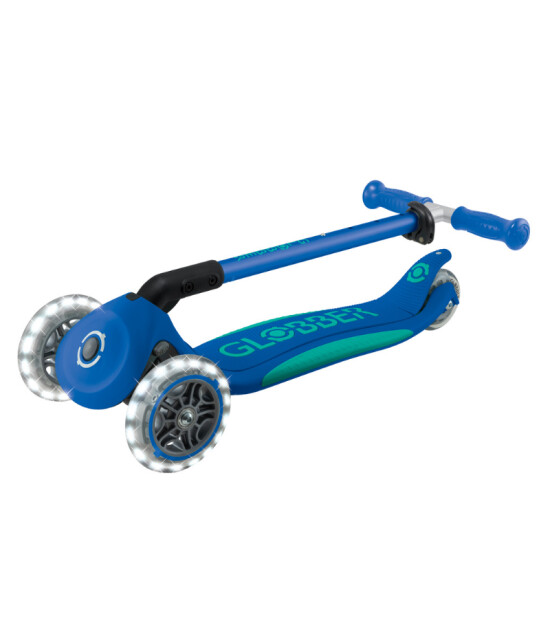 Globber Elite Deluxe Işıklı Scooter // Lacivert