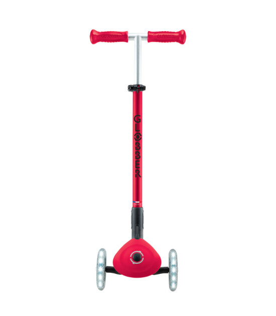 Globber Elite Deluxe Işıklı Scooter // Kırmızı