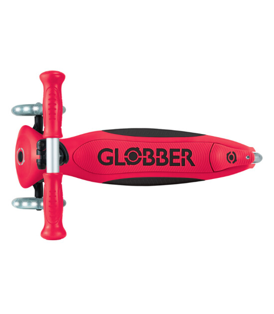 Globber Elite Deluxe Işıklı Scooter // Kırmızı