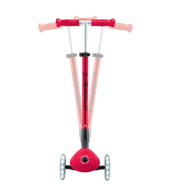 Globber Elite Deluxe Işıklı Scooter // Kırmızı
