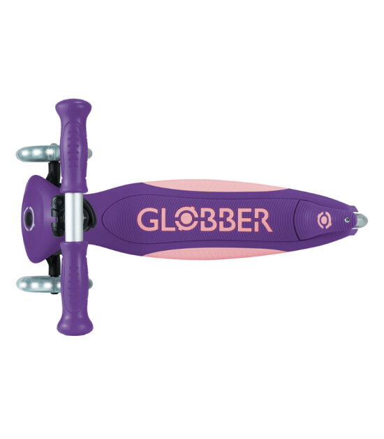 Globber Elite Deluxe Işıklı Scooter // Koyu Mor