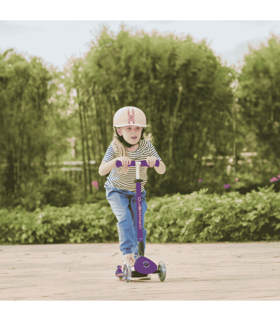 Globber Elite Deluxe Işıklı Scooter // Koyu Mor