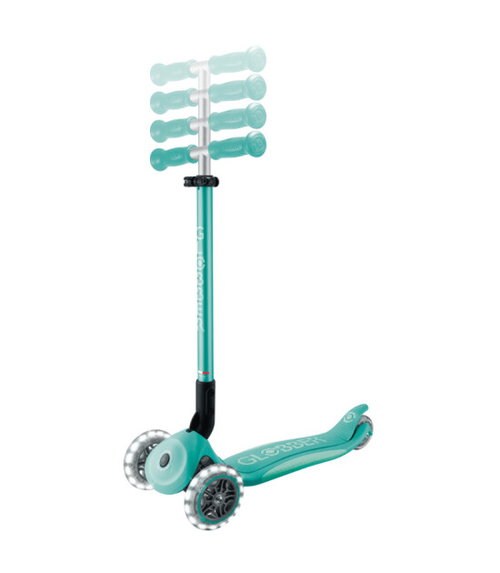 Globber Elite Deluxe Işıklı Scooter // Koyu Mint