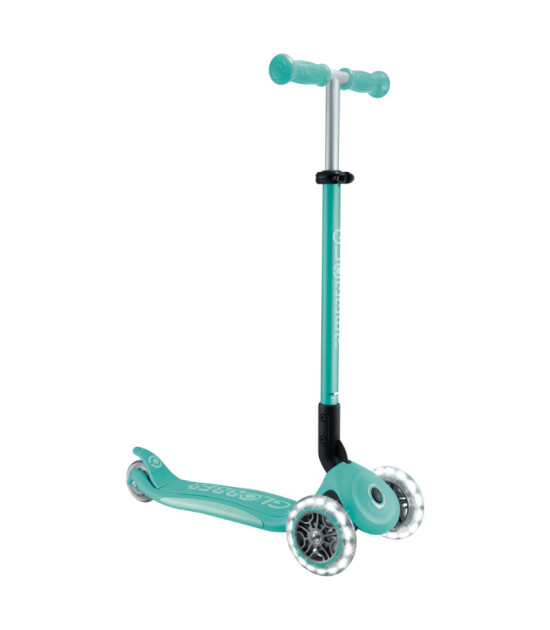 Globber Elite Deluxe Işıklı Scooter // Koyu Mint