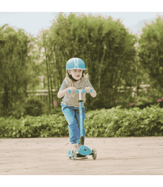 Globber Elite Deluxe Işıklı Scooter // Koyu Mint