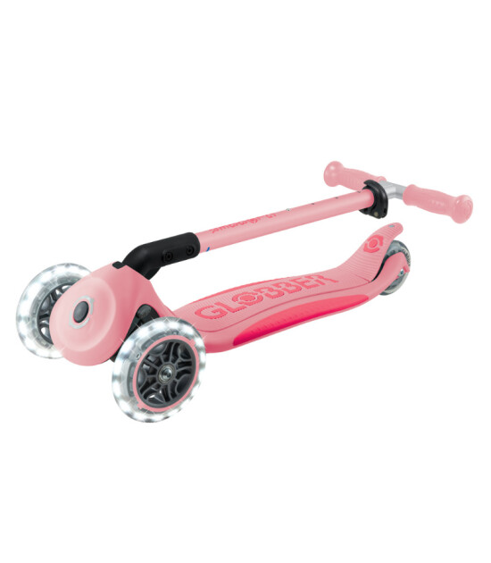 Globber Elite Deluxe Işıklı Scooter // Pastel Pembe