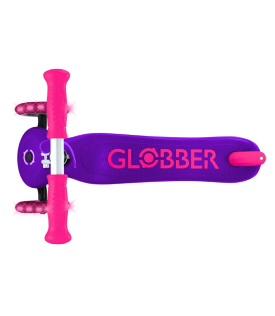 Globber Primo Plus Işıklı Scooter - Neon Pembe