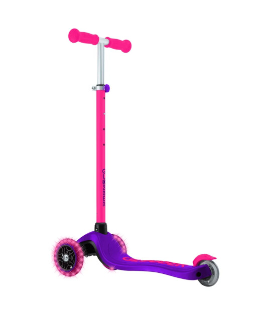 Globber Primo Plus Işıklı Scooter - Neon Pembe
