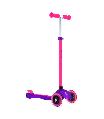 Globber Primo Plus Işıklı Scooter - Neon Pembe