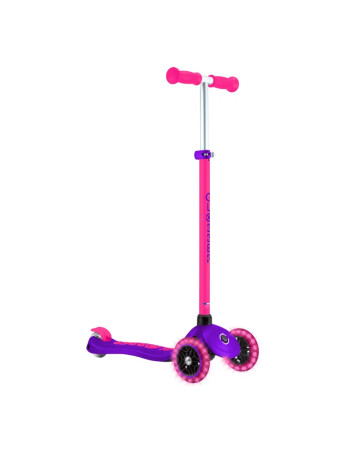 Globber Primo Plus Işıklı Scooter - Neon Pembe