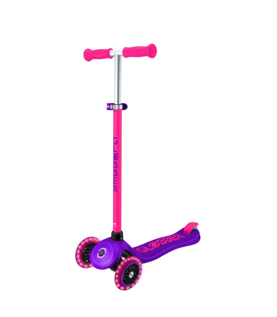 Globber Primo Plus Işıklı Scooter - Neon Pembe