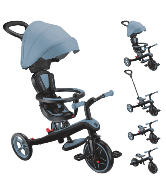 Globber Explorer Trike 4in1 &Ccedil;ocuk Bisikleti // Ash Blue