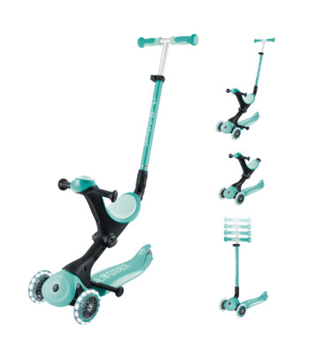 Globber Go Up Deluxe Işıklı Scooter // Mint Yeşili