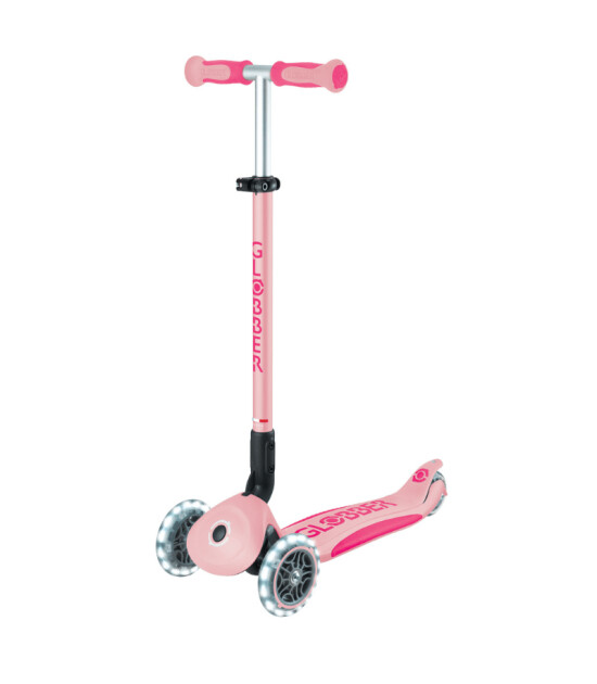 Globber Go Up Deluxe Işıklı Scooter // Pastel Pembe