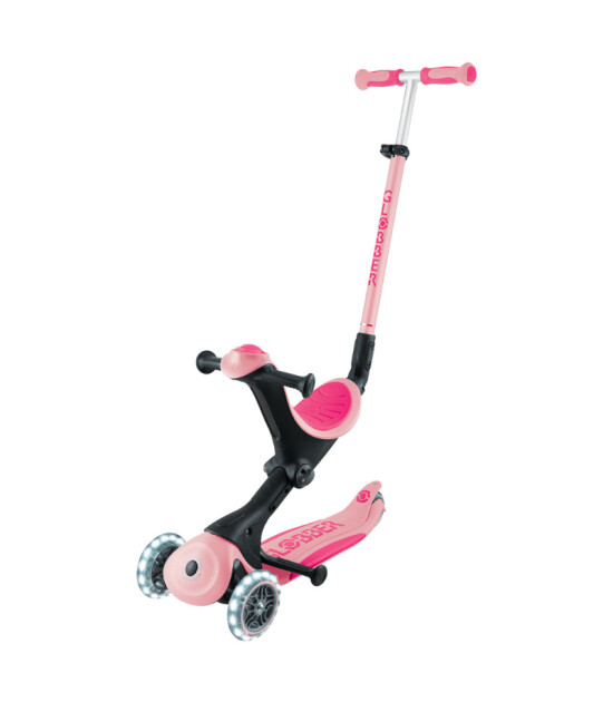 Globber Go Up Deluxe Işıklı Scooter // Pastel Pembe