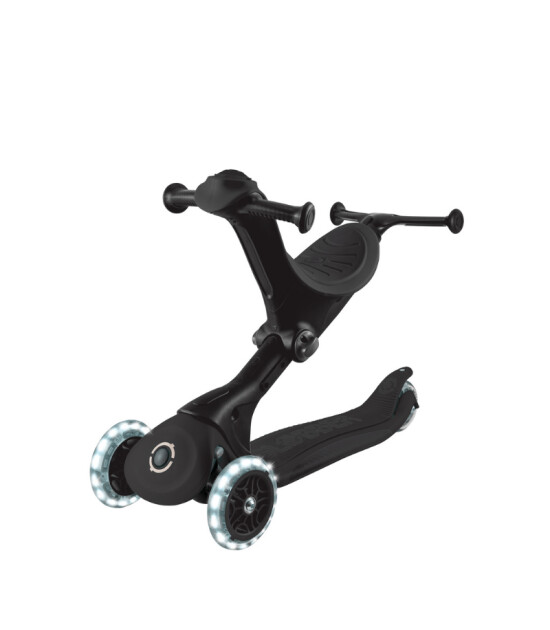 Globber Go Up Deluxe Işıklı Scooter // Siyah