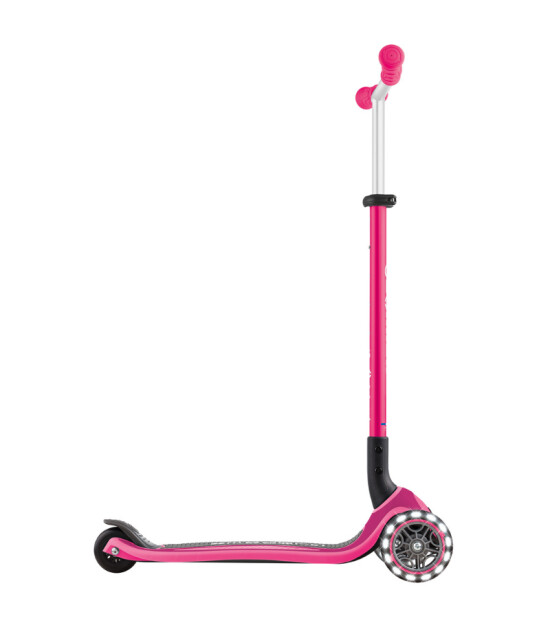 Globber Master Işıklı Katlanabilir Scooter // Fuşya