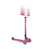 Globber Master Işıklı Katlanabilir Scooter // Fuşya