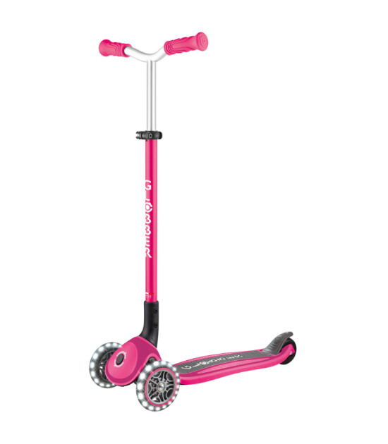 Globber Master Işıklı Katlanabilir Scooter // Fuşya