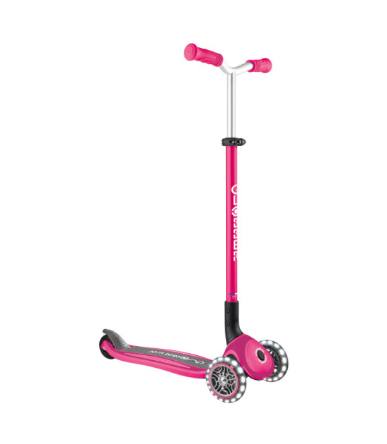 Globber Master Işıklı Katlanabilir Scooter // Fuşya