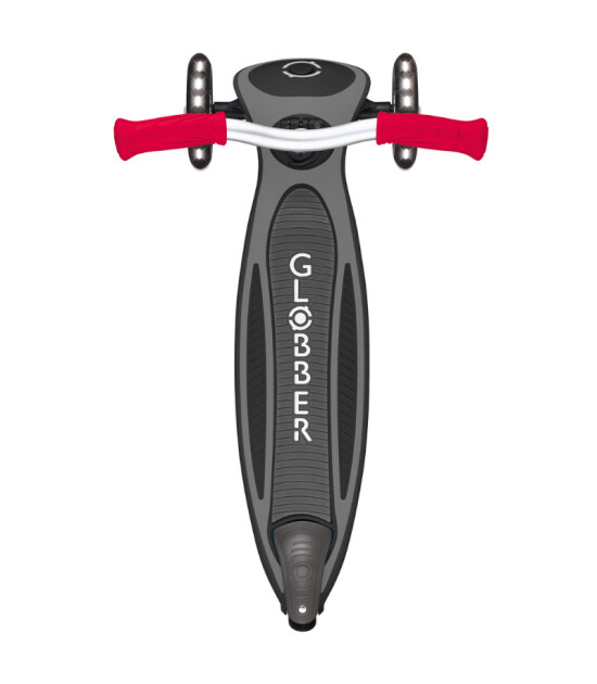 Globber Master Işıklı Katlanabilir Scooter // Kırmızı - Siyah