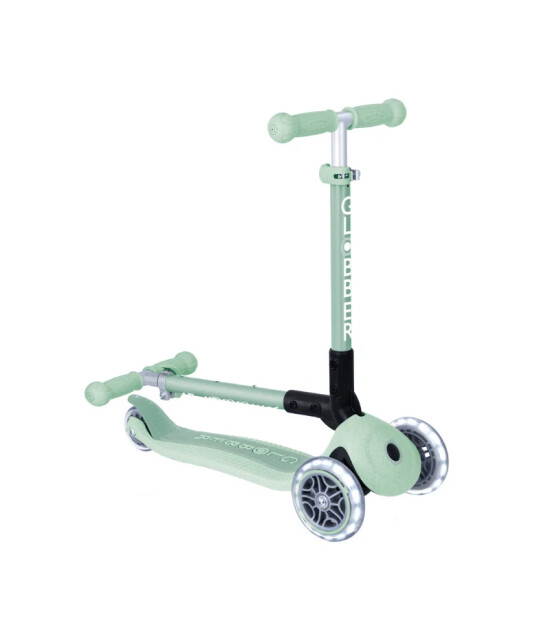 Globber Junior Ecologic Katlanabilir Işıklı Scooter - Pistachio