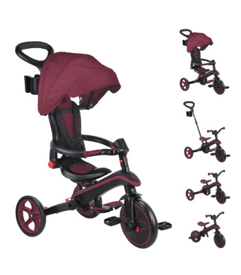 Globber Explorer 4in1 Katlanabilir Bisiklet // Bordo