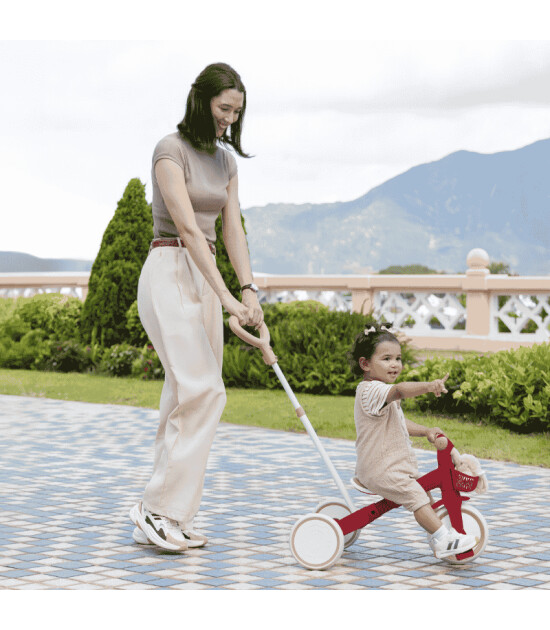 Globber Learning Trike 3in1 Plus Ecologic Bisiklet - Vintage Kırmızı