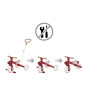 Globber Learning Trike 3in1 Plus Ecologic Bisiklet - Vintage Kırmızı