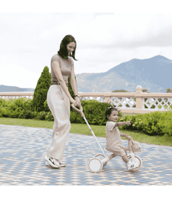 Globber Learning Trike 3in1 Plus Bisiklet // Pastel Bej