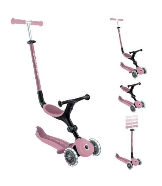 Globber Go Up Active Ecologic Işıklı Scooter - Berry
