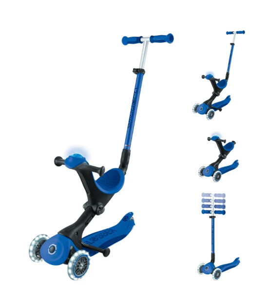 Globber Go Up Deluxe Işıklı Scooter - Lacivert
