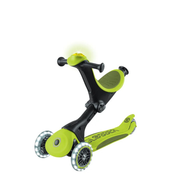 Globber Go Up Deluxe Işıklı Scooter - Yeşil