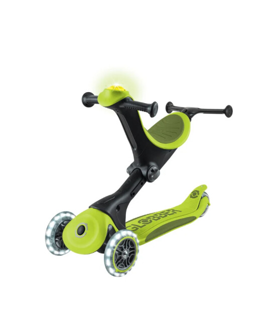 Globber Go Up Deluxe Işıklı Scooter - Yeşil