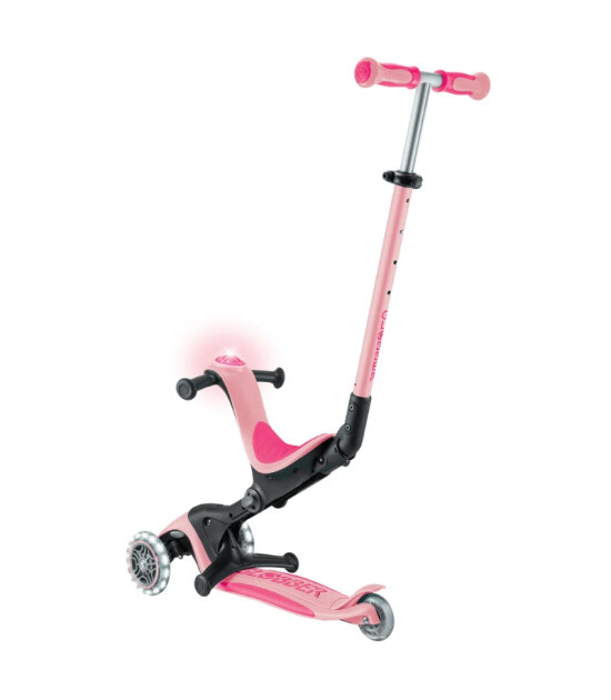 Globber Go Up Deluxe Işıklı Scooter - Pastel Pembe