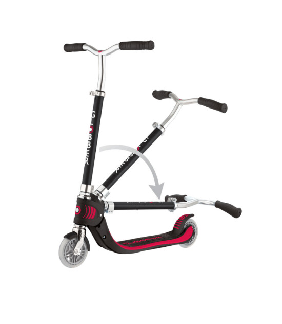 Globber Flow 125 Katlanabilir Scooter - Kırmızı/Siyah