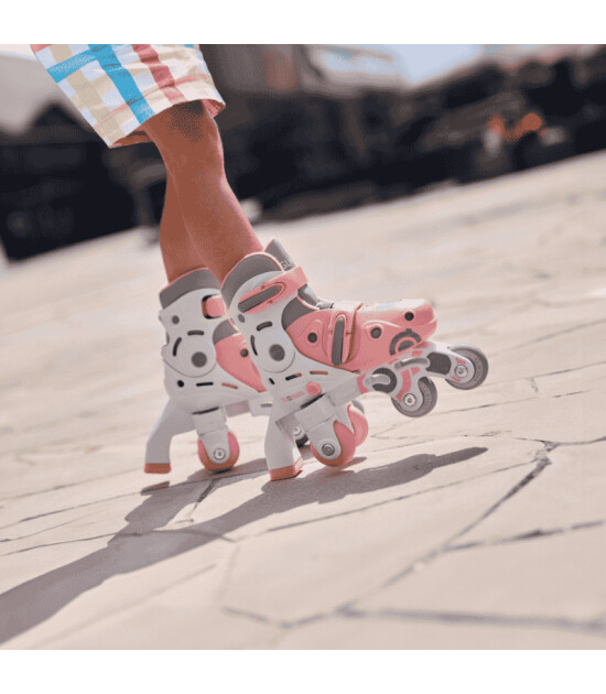 Globber 2in1 Paten XS/S - Pastel Pembe